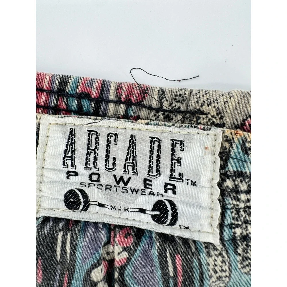 Vtg Arcade Power Sportswear‎ Parachute Pants 80s 42 Hammer Baggy Powerwear Aztec